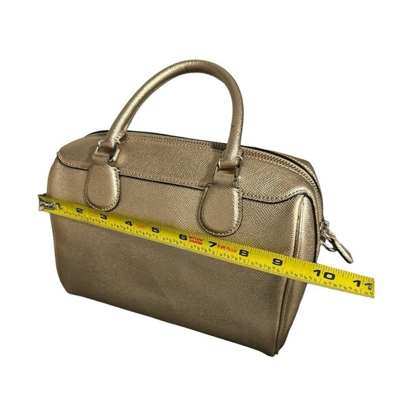 Coach Mini Bennett Satchel Handbag Metallic Platinum - Picture 9 of 10